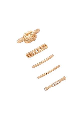 Forever21 Twisted Classic Ring Set