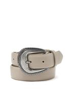 Forever21 Taupe Textured Faux Leather Belt
