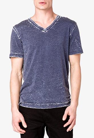 21 Men V-neck Burnout Tee