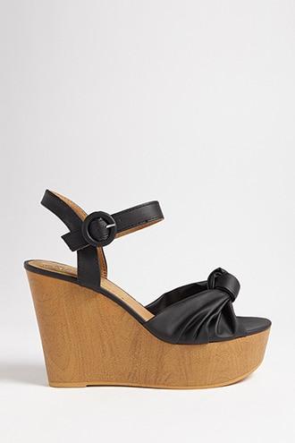 Forever21 Qupid Knot-front Wedges