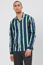 Forever21 Striped Split-hem Shirt