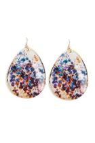 Forever21 Paint Splatter Drop Earrings