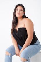 Forever21 Plus Size V-wire Chiffon Tube Top