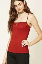 Forever21 Women's  Ribbed Knit Cami Top