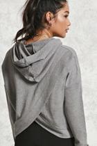 Forever21 French Terry Split Back Hoodie