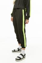 Forever21 Neon Side-striped Joggers