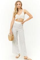 Forever21 Striped Straight-leg Pants