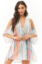 Forever21 Abstract Kaftan Swim Cover-up