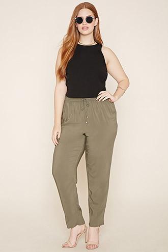 Forever21 Plus Women's  Plus Size Classic Drawstring Pants