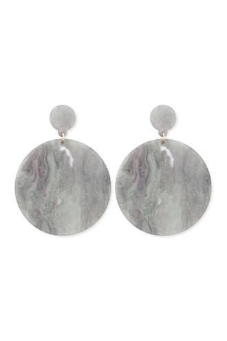 Forever21 Glittery Marble Disc Drop Earrings