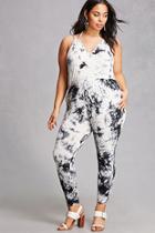 Forever21 Plus Size Crystal-dye Jumpsuit