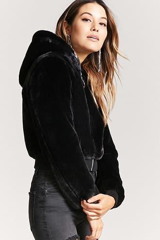 Forever21 Faux-fur Hooded Jacket