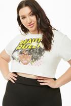 Forever21 Plus Size Beauty Queen Graphic Cropped Tee
