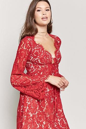 Forever21 Crochet Lace Shift Dress