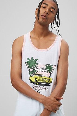 Forever21 Malibu Graphic Tank