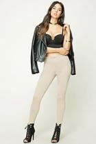 Forever21 Women's  Taupe Skinny Pants