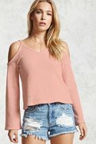Forever21 Bell-sleeve Open-shoulder Top