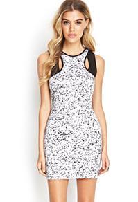 Forever21 Spotted Scuba Knit Dress