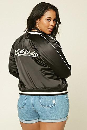 Forever21 Plus Women's  Plus Size Cali Souvenir Jacket