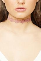 Forever21 Floral Crochet Lace Choker