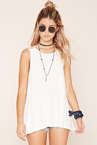 Forever21 Women's  Shoulder Cutout Top