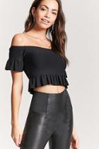 Forever21 Off-the-shoulder Flounce Tee