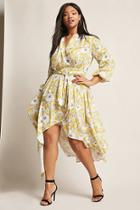 Forever21 Plus Size High-low Floral Wrap Dress