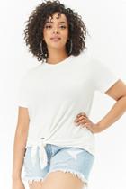 Forever21 Plus Size Tie-front Hem Top
