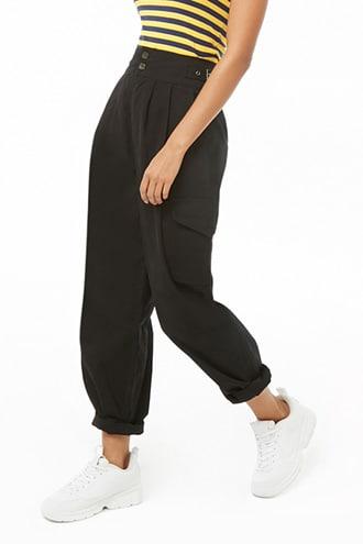 Forever21 Pleat-front High-waist Pants