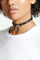 Forever21 Studded O-ring Collar Choker
