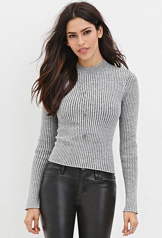 Forever21 Women's  Cropped Sweater Top