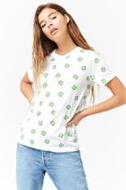 Forever21 Four-leaf Clover Graphic Tee