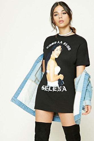 Forever21 Como La Flor Selena Band Tee