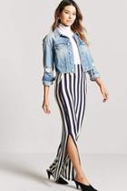Forever21 Striped Maxi Skirt