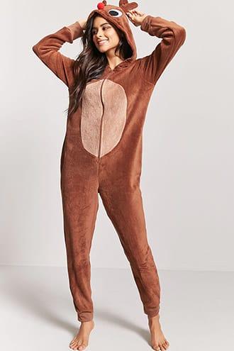 Forever21 Fleece Reindeer Onesie