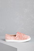 Forever21 Wanted Crushed Velvet Slip-ons