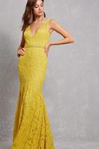 Forever21 Crochet & Lace Mermaid Gown