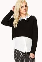 Forever21 Bold High-low Cropped Sweater
