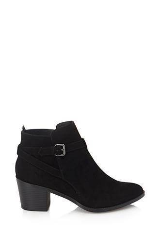 Forever21 Buckled Ankle Booties Black 10