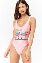 Forever21 Havana Graphic One-piece Swimsuit