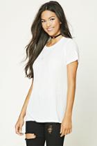 Forever21 Women's  Boxy Ribbed Knit Top