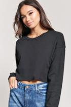 Forever21 Boxy Waffle-knit Top