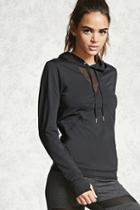 Forever21 Active Mesh-paneled Hoodie
