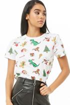 Forever21 Christmas Print Tee
