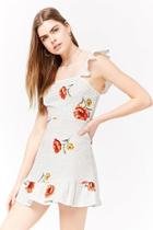 Forever21 Linen-blend Floral Dress