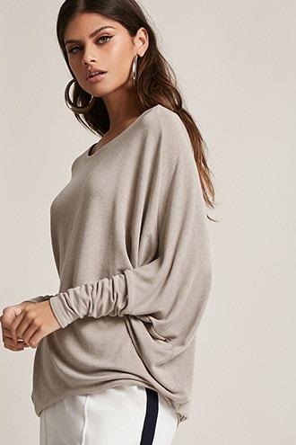 Forever21 Crescent-hem Dolman Top