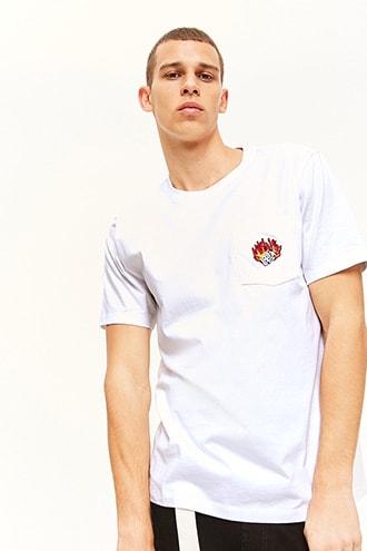 Forever21 Flaming Dice Graphic Tee