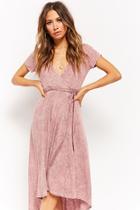 Forever21 Acid Washed Maxi Wrap Dress