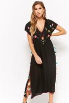 Forever21 Embroidered Floral Midi Dress