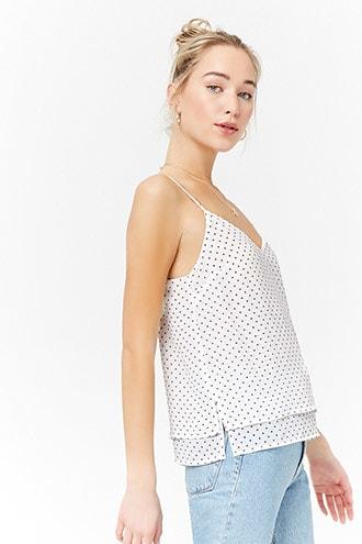 Forever21 Layered Polka Dot Cami